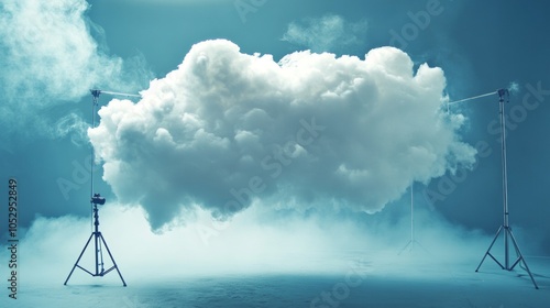 cloud themed photography studio photo