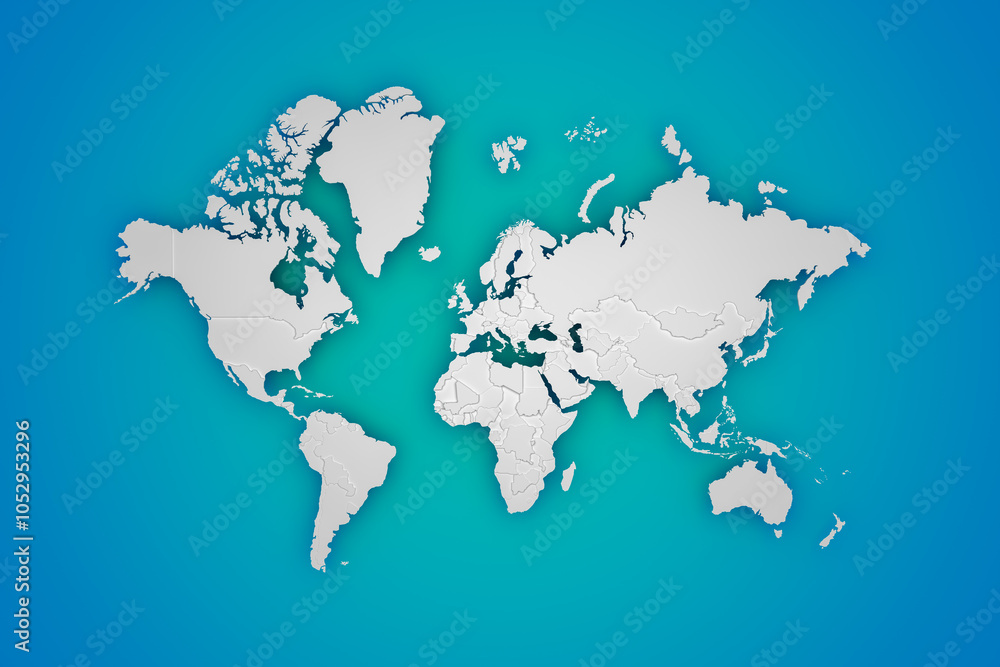 3D world map to use as a background for articles or background images. 3D world map to use as a background for articles or background images.