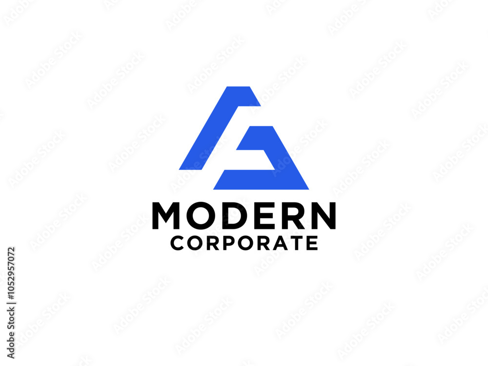 Fototapeta premium Geometric Striped Lines Initial Letter A Symbol isolated on White Background.