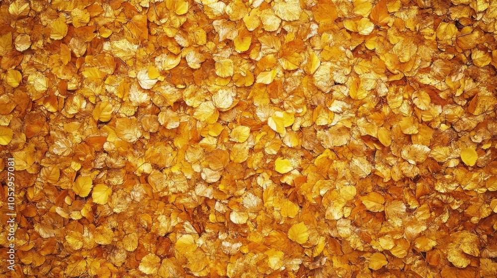 2410 14.A sea of golden autumn leaves blankets the ground in a vibrant, textured pattern. The leaves create a tapestry of warm tones, with each leaf's intricate details highlighted by the soft autumn 2410 14.A sea of golden autumn leaves blankets the ground in a vibrant, textured pattern. The leaves create a tapestry of warm tones, with each leaf's intricate details highlighted by the soft autumn