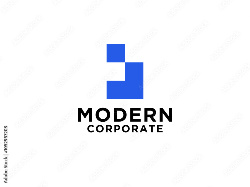 Initial Letter J Logo. Blue Shape Cutout Style isolated on White Background. Usable for Business and Branding Logos. Initial Letter J Logo. Blue Shape Cutout Style isolated on White Background. Usable for Business and Branding Logos.