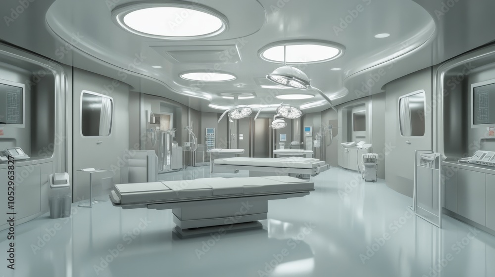 Obraz premium Modern Surgical Room with Advanced Medical Equipment