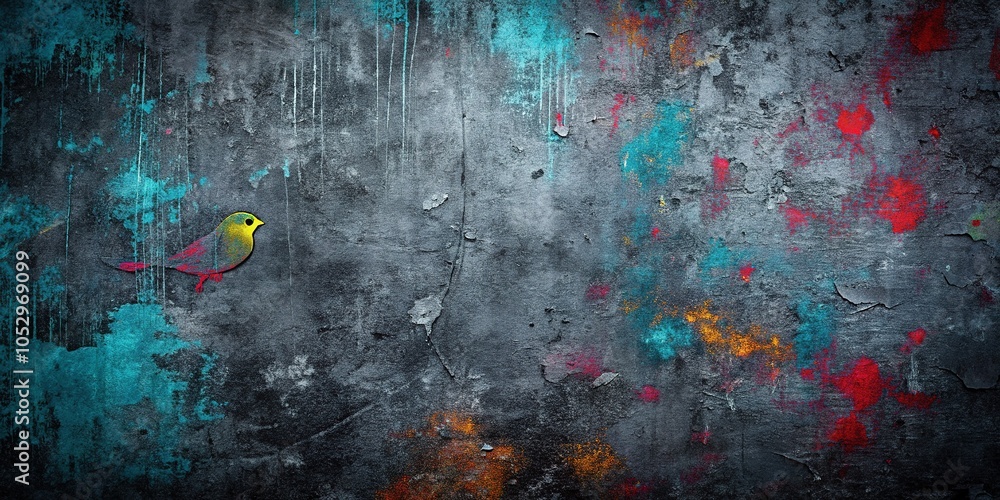 Fototapeta premium Abstract black backdrop with dark gray distressed grunge texture, ideal for concrete backgrounds, pattern design, and graphic projects. Bring a unique aesthetic to your work.