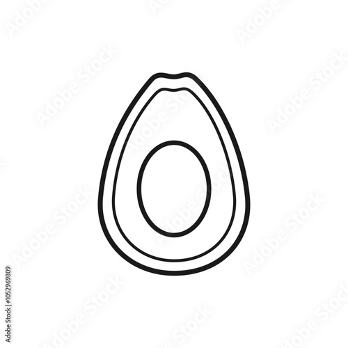 FLAT AVOCADO ICON