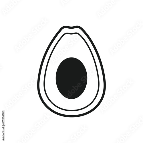 FLAT AVOCADO ICON