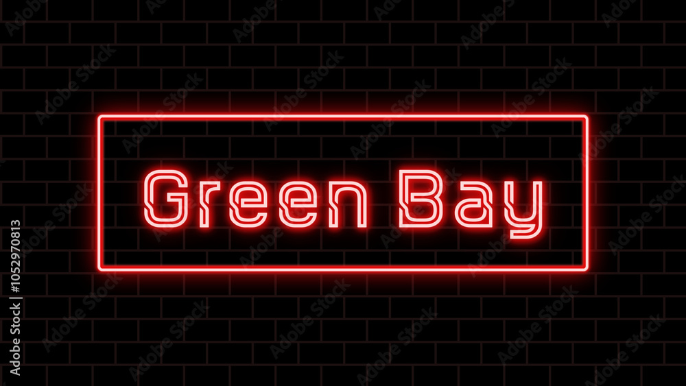 Green Bay のネオン文字 Green Bay のネオン文字