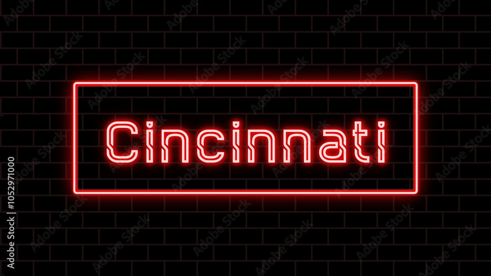 Cincinnati のネオン文字 Cincinnati のネオン文字
