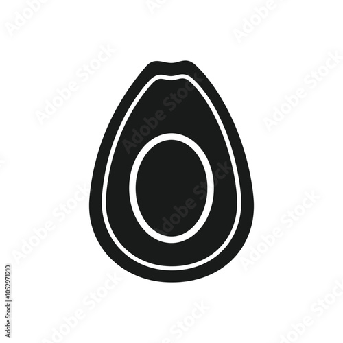 FLAT AVOCADO ICON