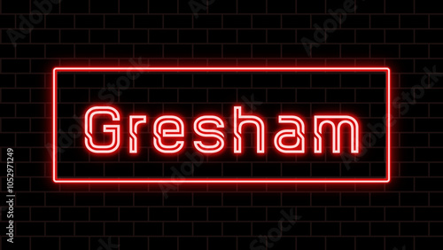 Gresham のネオン文字