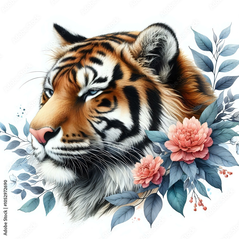 Striking Tiger at Rest
Striking Tiger at Rest