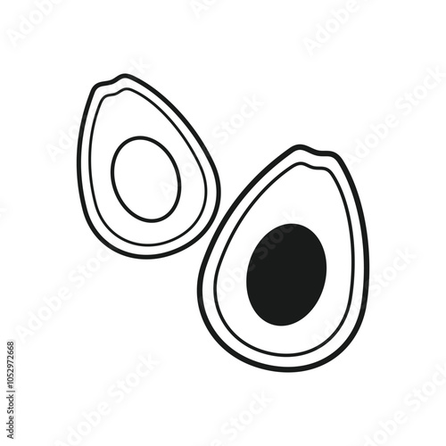 FLAT AVOCADO ICON
