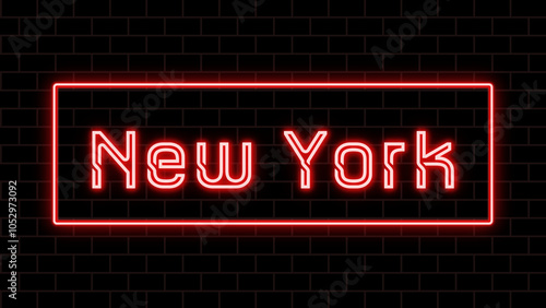 New York のネオン文字