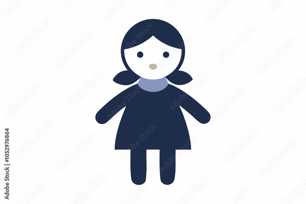 Hand made doll vector art illustration Hand made doll vector art illustration