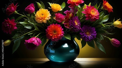 Wallpaper Mural flowers in vase Torontodigital.ca