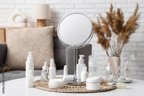 Different cosmetic products...
