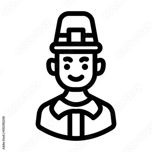 pilgrim avatar outline style