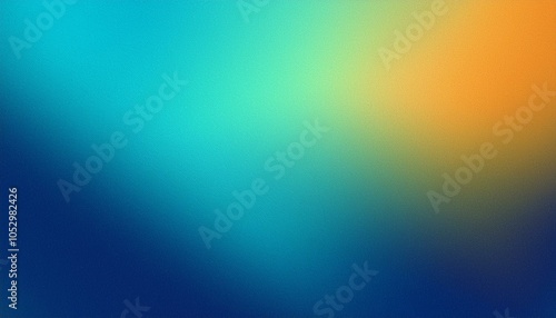 Abstract background, AuroMetalSaurus and Azure gradient background with light leak and grainy texture. photo