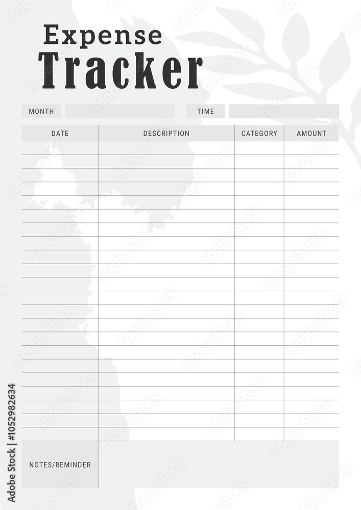 Fototapeta Expense Tracker