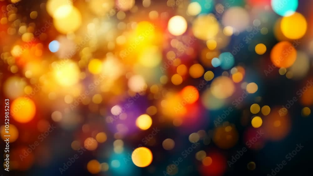 A blurry view of colorful lights in the night A blurry view of colorful lights in the night