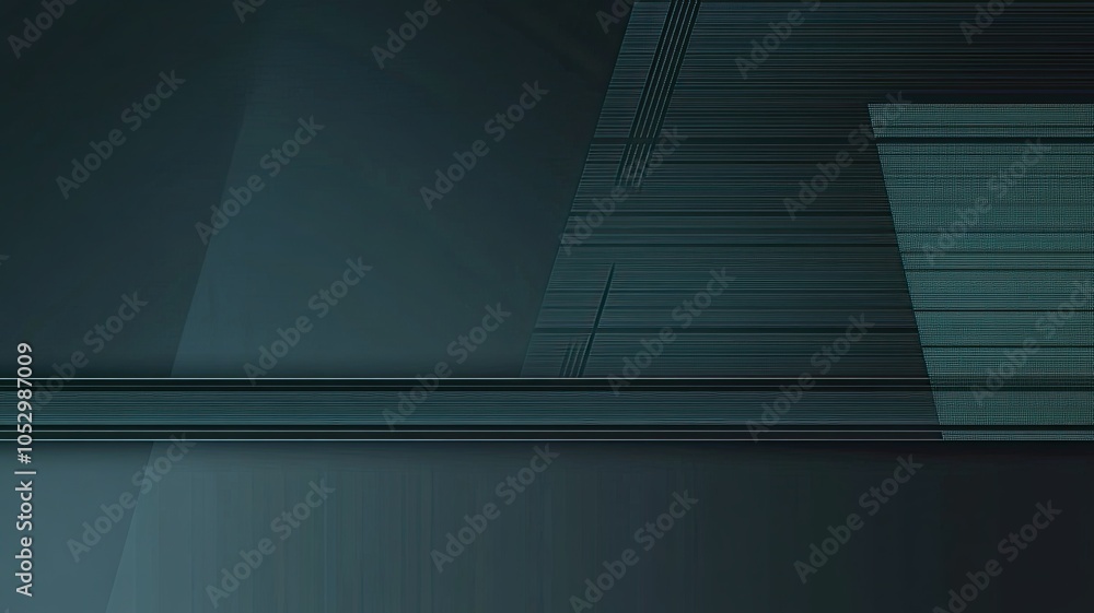 Fototapeta premium Abstract Teal Geometric Design