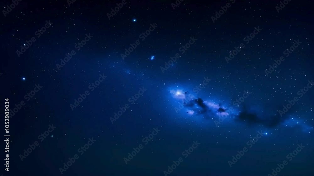 Night Sky with Soft, Twinkling Stars and Faint Nebula Night Sky with Soft, Twinkling Stars and Faint Nebula