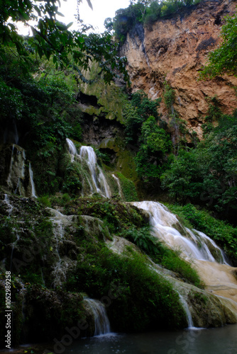 Erawan waterfall in Erawan national park Kanchanaburi province, Thailand