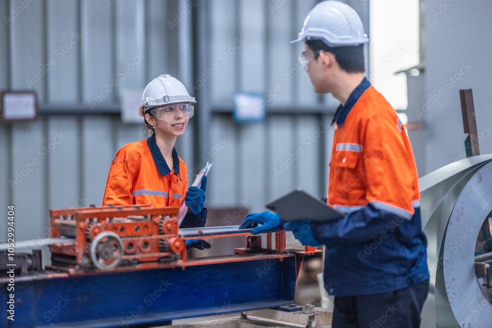 Machine Calibration in Metal Sheet Factory Machine Calibration in Metal Sheet Factory