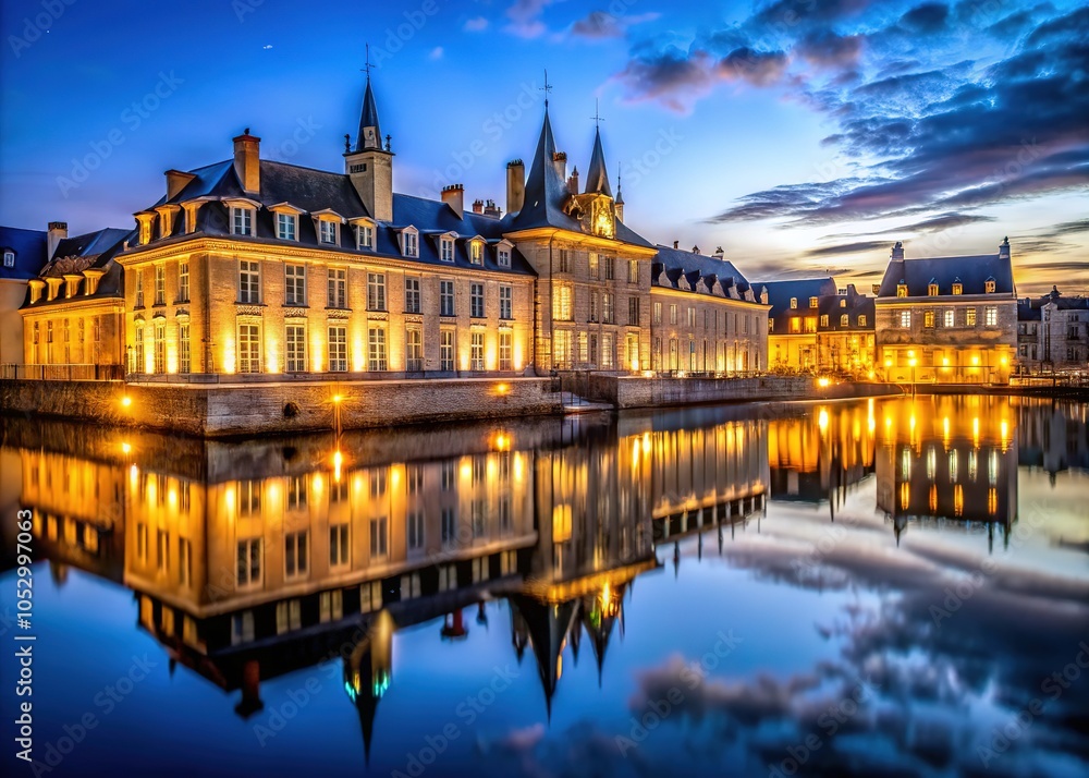 Fototapeta premium Rochefort's Royal Ropewalk: Long exposure unveils the grandeur of this historic site.