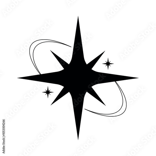 star shine white background