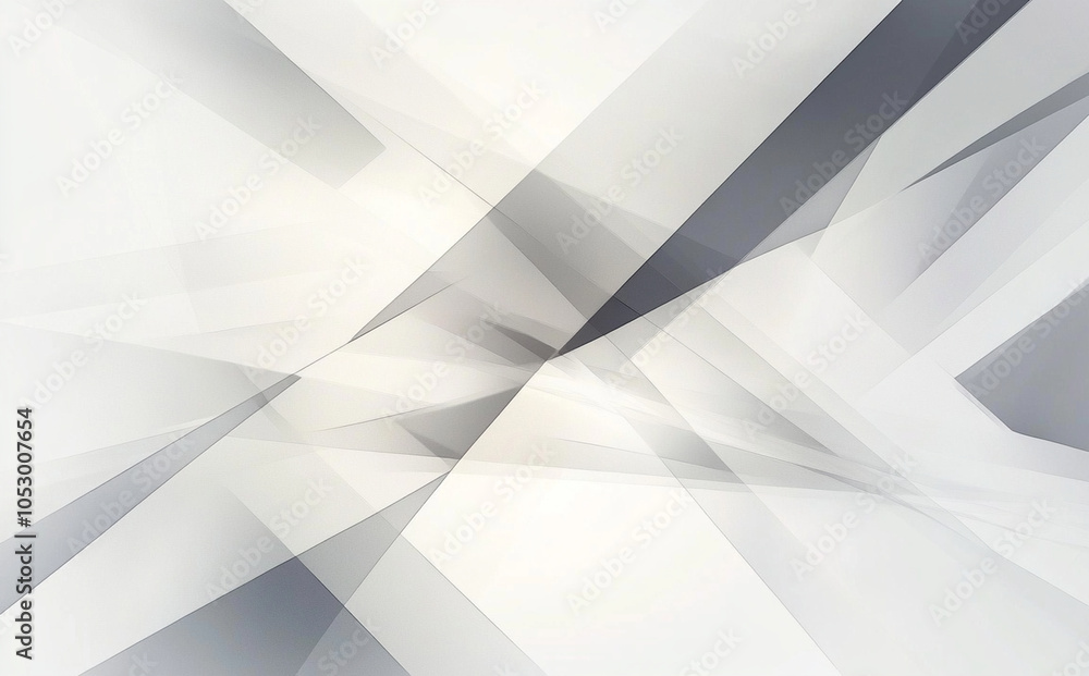 Fototapeta premium Abstract white background with diagonal lines creates sense of depth and movement, evoking modern and minimalist aesthetic. This design is perfect for various creative projects
