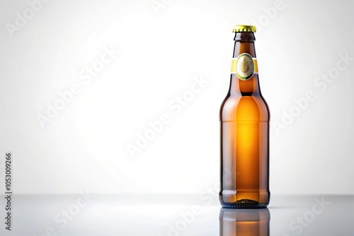 bottle of original schoenramer beer isolated on white background photo