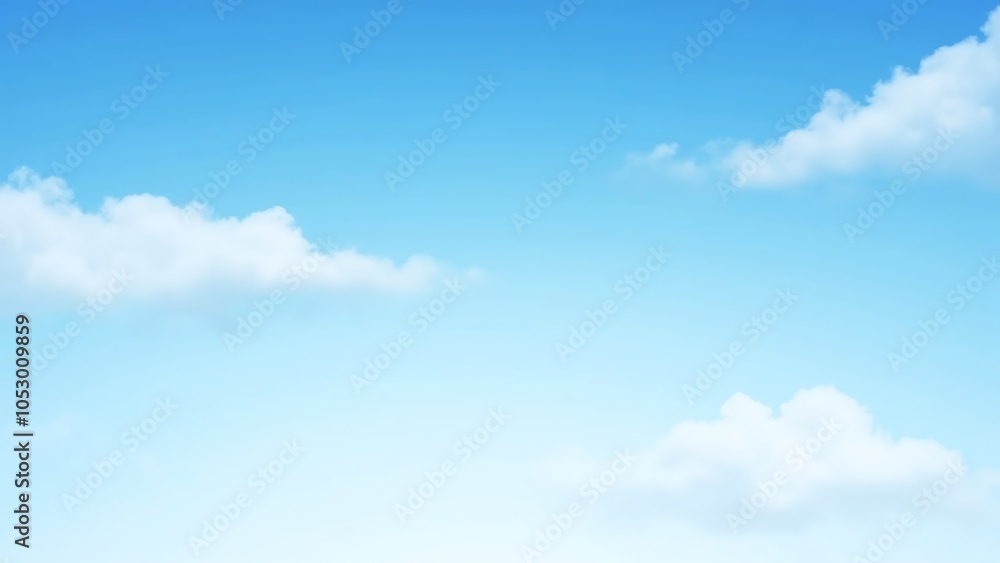 Serene sky, blue to white, wispy clouds, calmness Serene sky, blue to white, wispy clouds, calmness