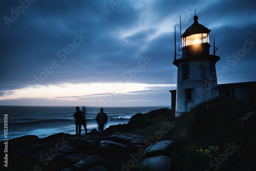 a group of friends visits a supposedly haunted lighthouse where photo