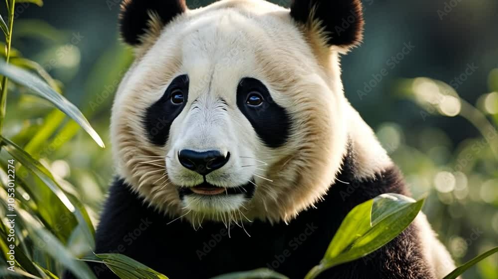 portrait of a panda portrait of a panda