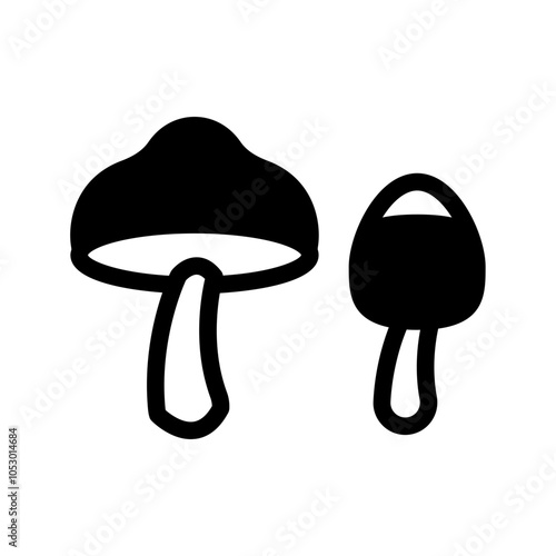 mushroom glyph style