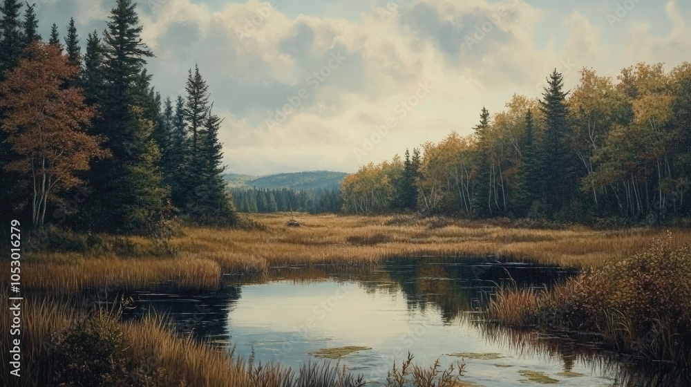 Obraz premium Nature Art Captures the Essence of the Land