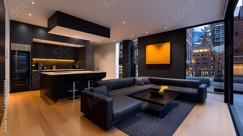 Modern Luxury Apartment Interior  photo