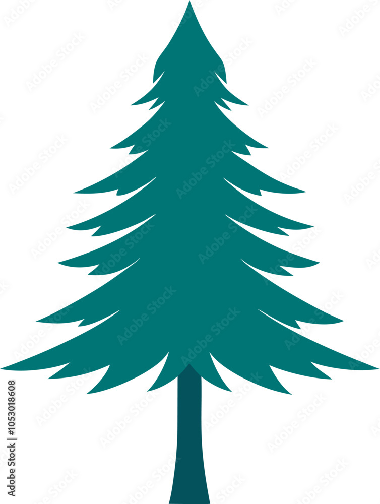Obraz premium christmas tree vector illustration
