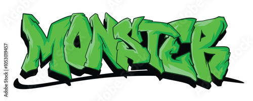 Monster Graffiti Font Typography