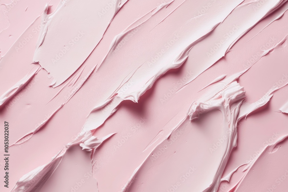 Cosmetic cream smears on pastel background Cosmetic cream smears on pastel background