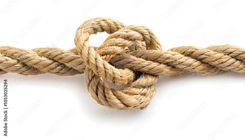 Rope Knot Isolated on White Background Rope Knot Isolated on White Background