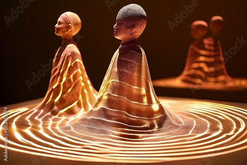 chladni figures hologram vibrating plates creating intricate pat photo