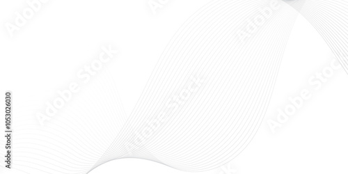 Abstract wave element for design. Digital frequency track equalizer. Stylized line art background. Vector illustration. Wave with lines created using blend tool. Curved wavy line, smooth stripe.