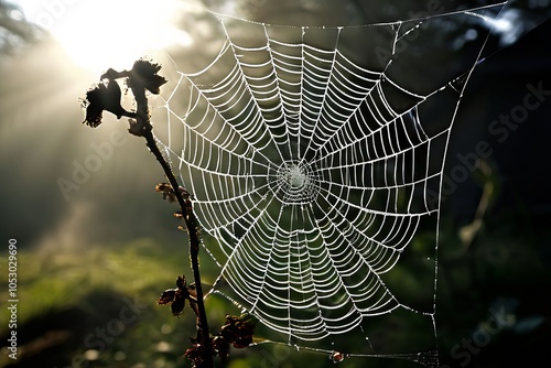 cobweb and folklore capture a cobweb in a way that evokes tradit photo