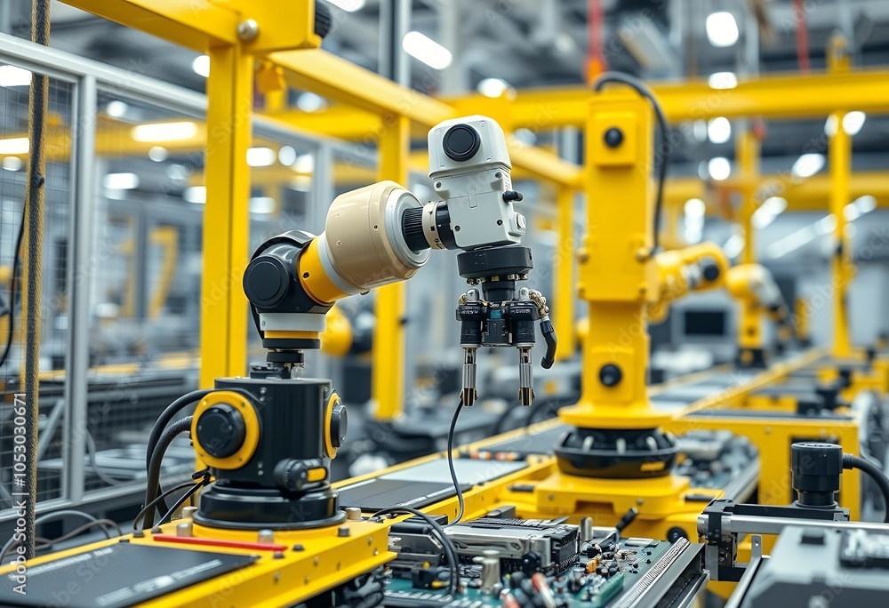 Industrial Robot Arm Automation Manufacturing Factory Production Line Industrial Robot Arm Automation Manufacturing Factory Production Line