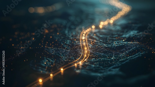 Abstract Network Connection. Illustration background for presentation and wallpaper