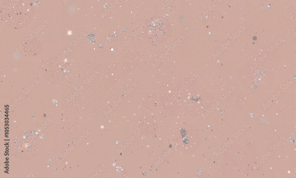 Fototapeta premium Sparkling rose gold marble with glittery particles