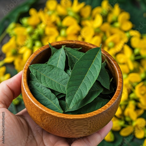 Senna alata leaf, Senna alata tea, Senna alata flower, Christmas Candles, Candle Bush, medicine flower, medical, healthy medical, flower medical, medicinal plants., flower, leaves,  photo