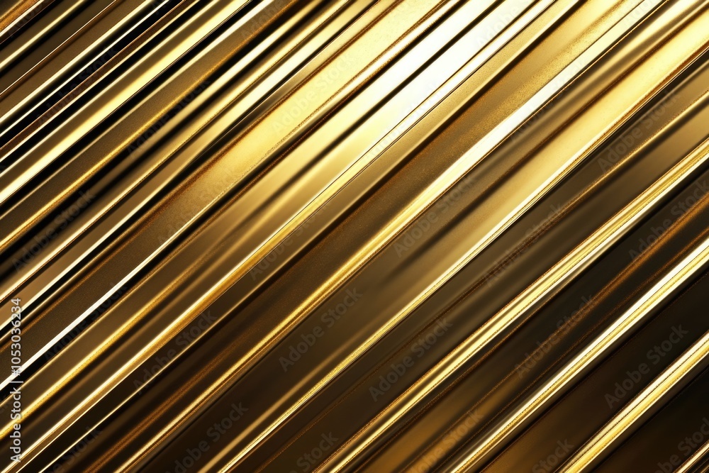 Obraz premium gold metal background texture with Diagonal strips metal
