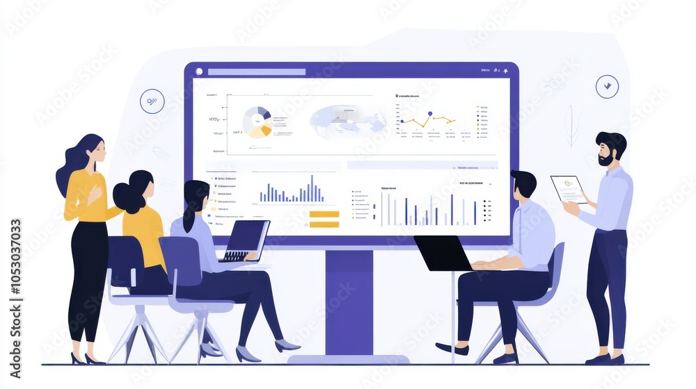A business analyst showcasing a detailed dashboard that highlights sales metrics, A business analyst showcasing a detailed dashboard that highlights sales metrics,